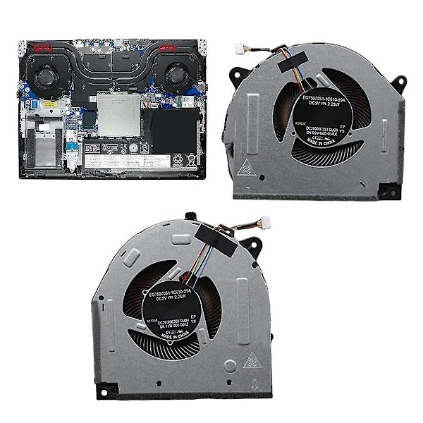 Bærbar computer Cpu Gpu køleventilator til Legion Y7000-2019 Y540-15irh 5f10s13886 Dc28000e3f1