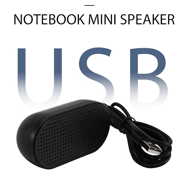 USB-högtalare Bärbar Högtalare Drivs Stereo Multimedia Högtalare För Notebook Laptop PC (Svart)