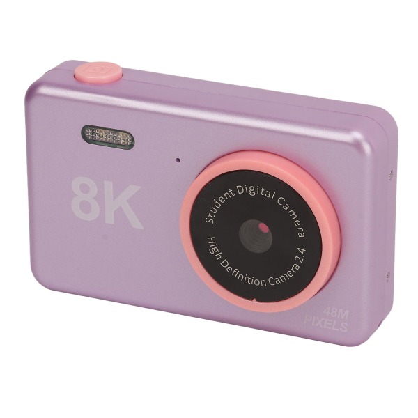Kids Digital Camera 48mp Hd Dual Camera 2,4 tommers Ips-skjerm Bærbar Kompakt Søt Selfie-kamera For Barn Gutter Jenter Julebursdagsgaver