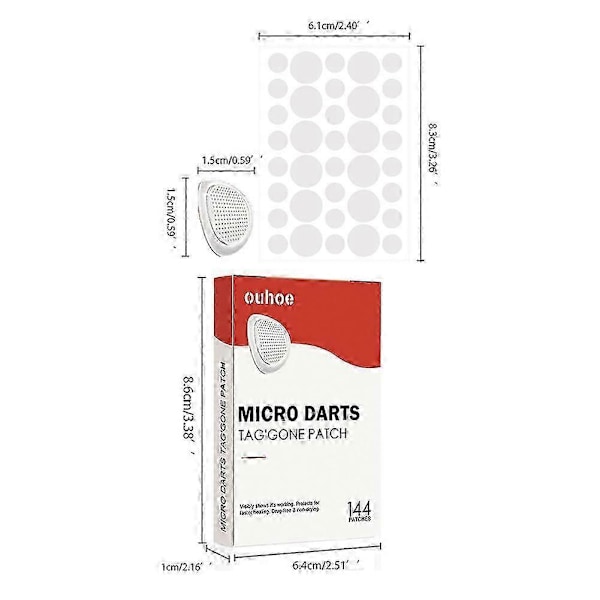Microdarts Tag'gone Patch, Neutroera Blusoms Ubesværede Microdarts Tag-gone Patches
