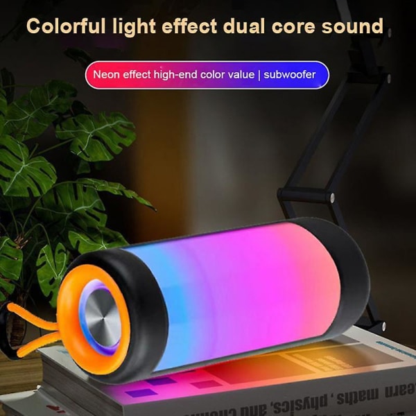 Färgglada LED trådlösa högtalare Mini Musik Ljud Kolumn Bärbara högtalare för PC Telefon USB Subwoofer