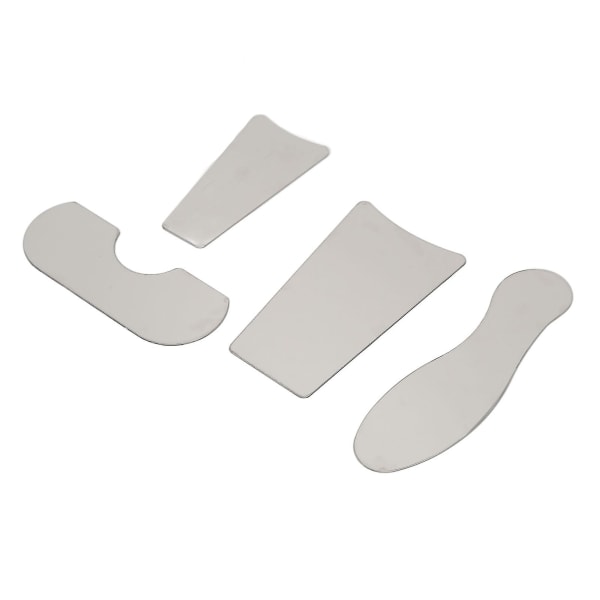 4st Dubbelsidig tandreflex spegel i rostfritt stål intraoral ortodontisk implantatreflektor