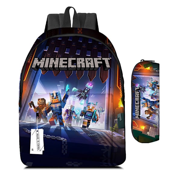 Minecraft My World Student Backpack Crawler Airplane Bag Printed Backpack