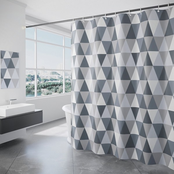Duschdraperi 200 x 220 cm (bredd 200 x 220 cm, höjd 220 cm)