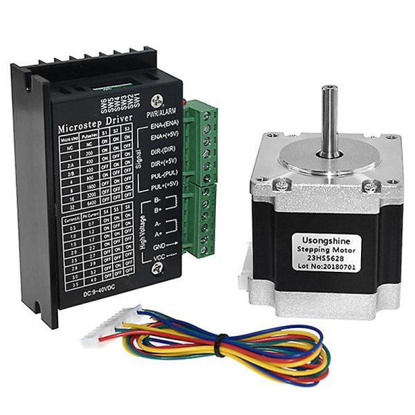 Nema 23 23HS5628 Stepper Motor 57 -moottori 2,8A ja TB6600-askelmoottoriohjain NEMA17 23 CNC- ja 3D-tulostimen osille8,0MM