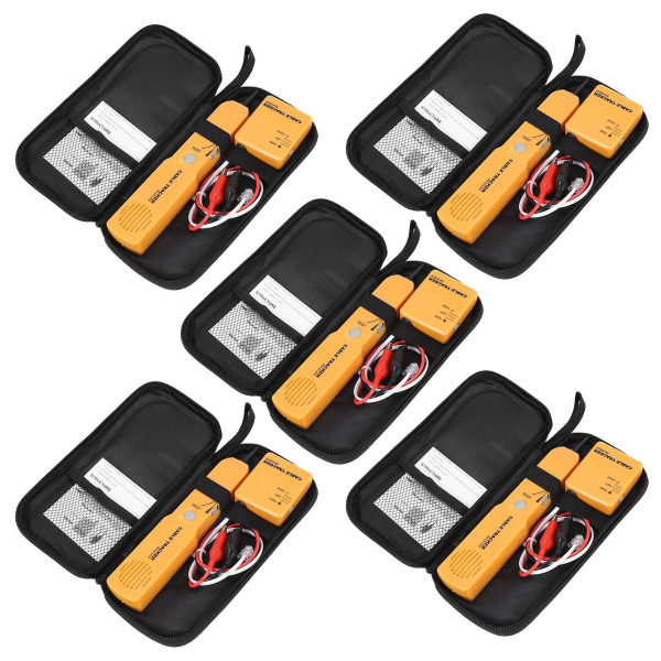5x Cable Finder Tone Generator Probe Tracker Wire Network Tester Tracer Kit