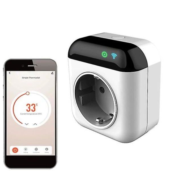 Ledeast Mts700wb Smart Socket Termostat Wifi Bryter Telefon App Timer Fjernkontroll Tuya Trådløs Termostat