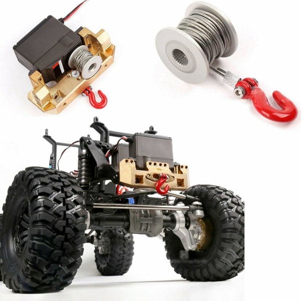 Grc 25t Servo Winch Drum Rc Rock Crawler Steering Gear Winch Upgrade Accessories