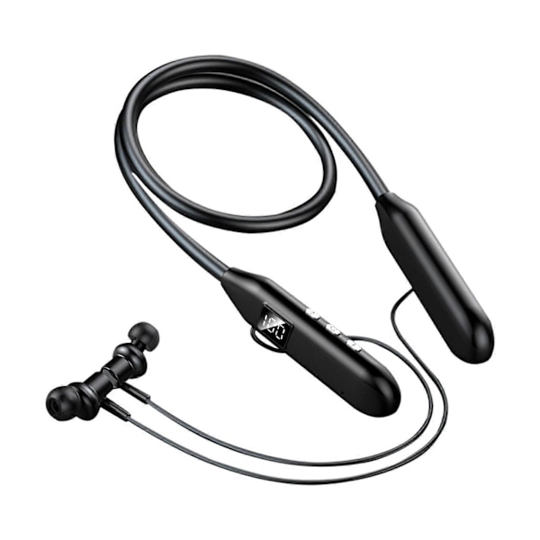 Bluetooth 5.3 Sport Hörlurar med HiFi-ljud och brusreducering, Trådlösa nackbandshörlurar, IPX7 Vattentäta, Stereo-öronsnäckor, Hög effekt Bluetooth