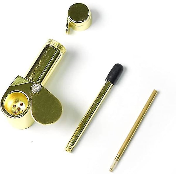 Bærbar Proto pibe Messing Vintage Præcision CNC-bearbejdning Opbevaringstube og poker værktøj Alt-i-én Gamle Skole Klassikere Perfekt til samling