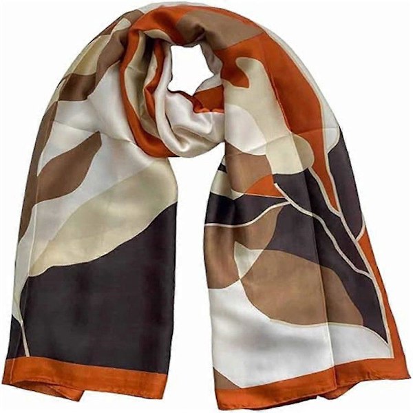 2 kpl Silkkinen Huivi Bandana, Neliönmuotoinen Satiinihuivi 90*90cm, Pehmeä ja Tyylikäs