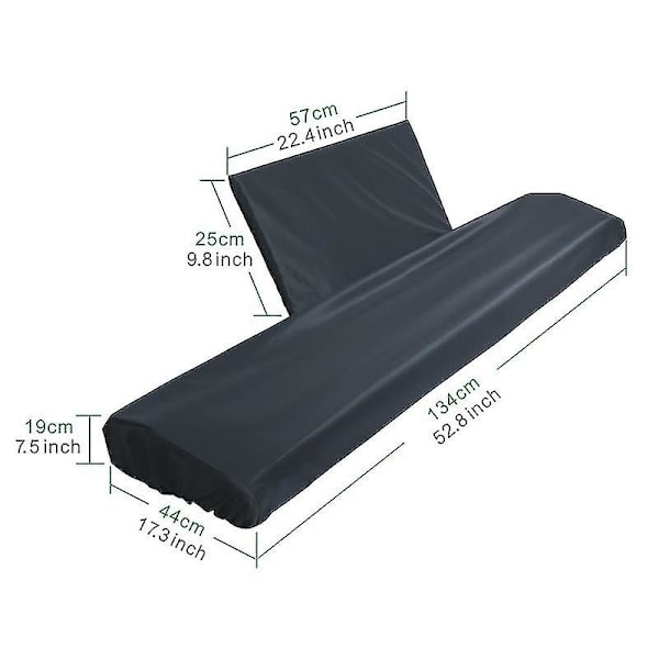Klaver Keyboard Støvcover Til 88 Tangenter, Med Nodehylde Cover, Elektrisk Klaver Cover, Støvtæt A