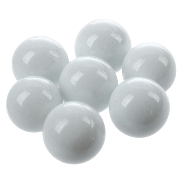 20 stk Marmor 16mm Glas Marmor Knicker Glaskugler Dekoration Farve Nuggets Legetøj Hvid