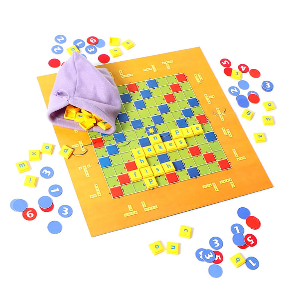 Børnebogstavmatchende brætspil Levende farver Interaktivt pædagogisk tidligt læringslegetøj til hjemmet