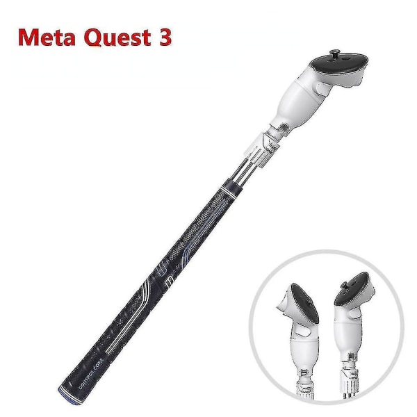Vr Golf Club Attachment kompatibelt Meta Oculus Quest 3, vektet Golf Club Attachment for Meta Quest 3, Golf Game Extension Adapter