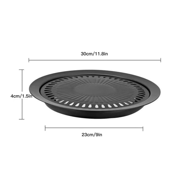 Ny varm grillplade i aluminiumlegeret porcelænsdesign til koreansk grill til campinggasblus