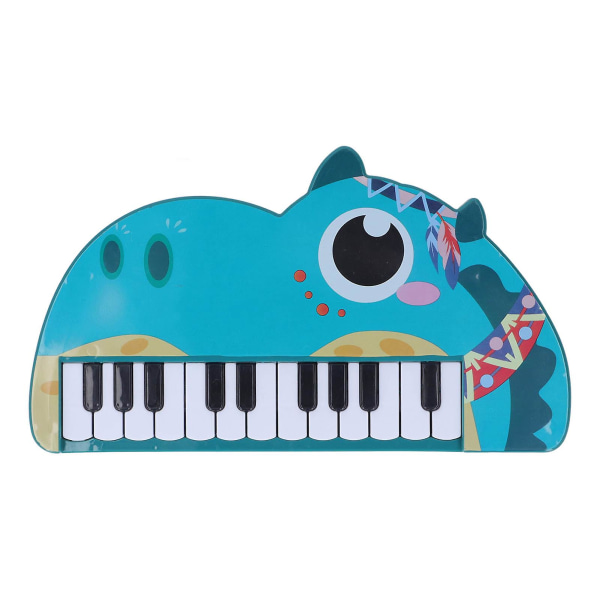 Elektroniskt pianoleksak för barn Söt tecknad djurform Pedagogiskt elektroniskt piano för barn (batteri ingår ej)
