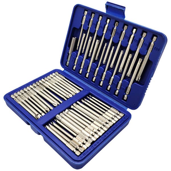 Sett med 50 S2-bits, 75 mm elektrisk bitsgruppe (galvanisering)