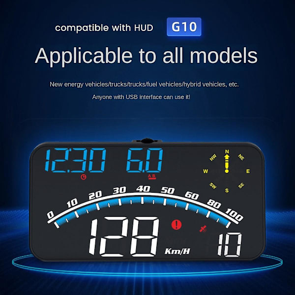 G10 Bil-HUD GPS Universal Biltillbehör