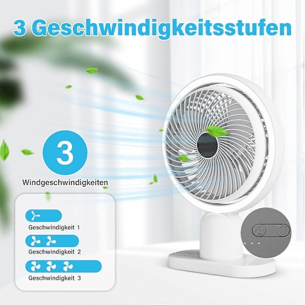 Pöytätuuletin mini USB-tuuletin kannettava pöytätuuletin LED-valolla koti- ja toimistokäyttöön