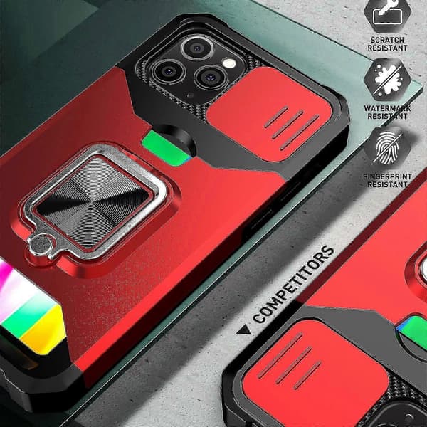Skyvbart Kamera PC + TPU-deksel Passer For iPhone 12 Pro Max