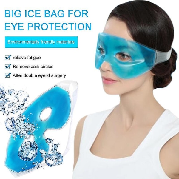 Kølende Ice Eye Mask Træthedslindring Fjern mørke rande Kold øjenmaske Sovemaske Kølende øjne