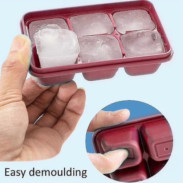 2-pack isbitsformar, för whiskeycocktails, lättsläppande form, stapelbara isbitsformar