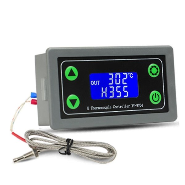 Xy-wt04 høytemperatur digital termostat K-type termoelement høytemperaturkontroller -99-999