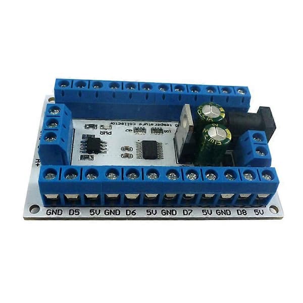 8-kanals Rs485 Modbus Rtu Temperaturkontrollsensor Fjernstyrt Digital Modul PLC R4DCB08