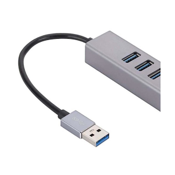 Alumiiniseos USB Gigabit-verkkokortti 3 porttia 3.0 Hub USB RJ45 Gigabit-verkkokortti Ethernet Ad