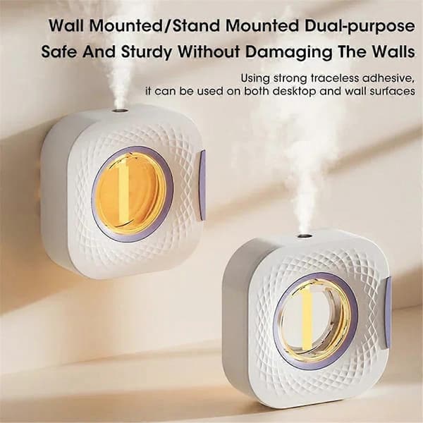 Smart Aroma Diffuser Luftrenser Digitalt Display Plante Eteriske Oljer 4 Gir Veggmontering Bordplate U