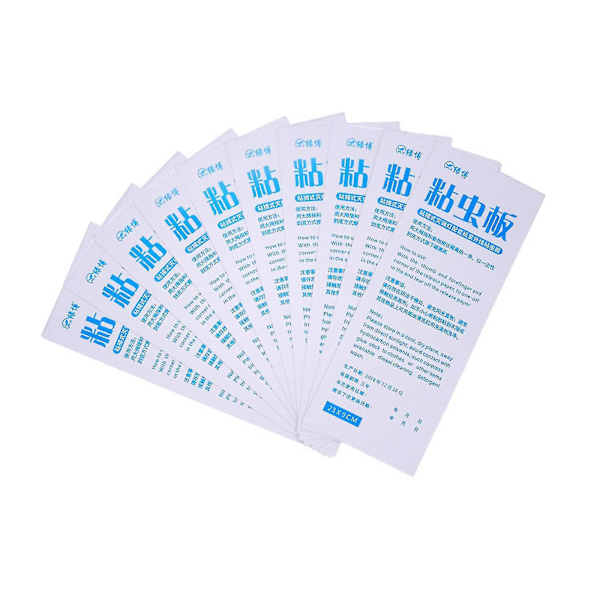 10 kpl/pakkaus Hyttystenpyydyksen liimapaperit, korvaavat liimapaperit sisätilojen hyttysten ja hyönteisten pyydykseen (koko: 42x13,5 cm)