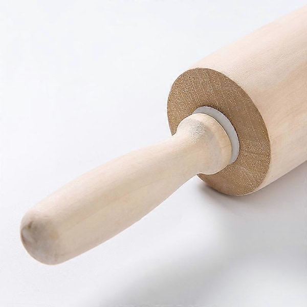 Kavel i Bokträ, Beige, 43cm Kavel Hem Kavel Rulle Centerhammare Kavelpinne Torr Kavel King Size