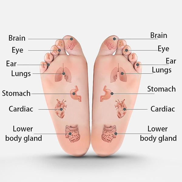 Akupressur Refleksologi Sokker med Triggerpunkt Massageværktøj til Fodmassage