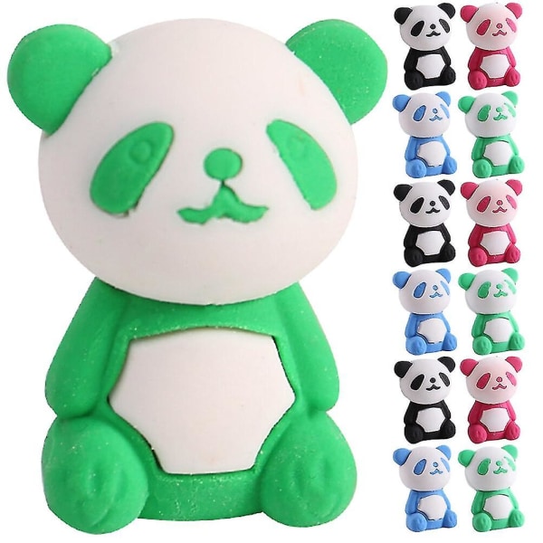 36 kpl Pienet Lasten Pyyhkimet Suloiset Panda Pyyhkimet Hauskat pyyhekumit Sarjakuvaeläimet Pyyhkimet Lasten Pyyhkimet-yu