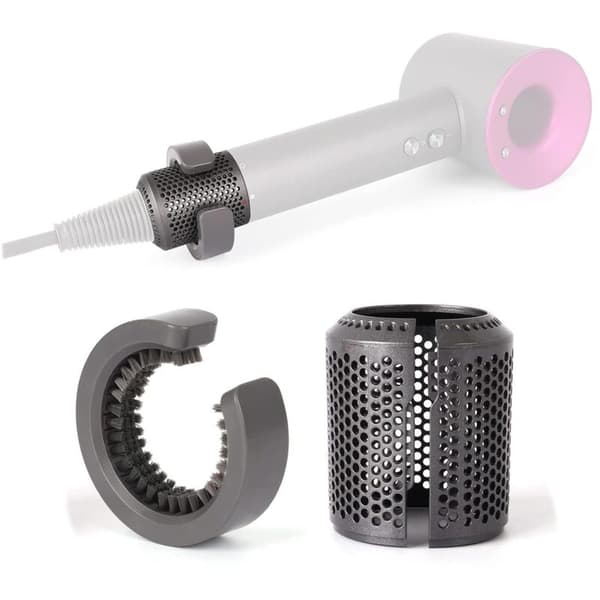 Blått yttre filterlock kompatibelt med Dyson hårtorkar