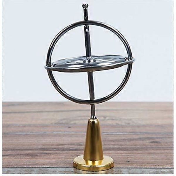 PIAO Anti-Gravity Gyroskop Metal Mekanisk Gyro Fysik, God Gave Legetøj Rekvisitter (Sølv)