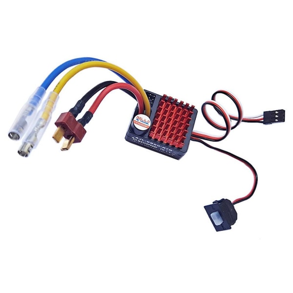 60a Waterproof Brushed Esc Speed Controller Forward Reverse Brake For 1/10 Rc Crawler Axial Scx10 T