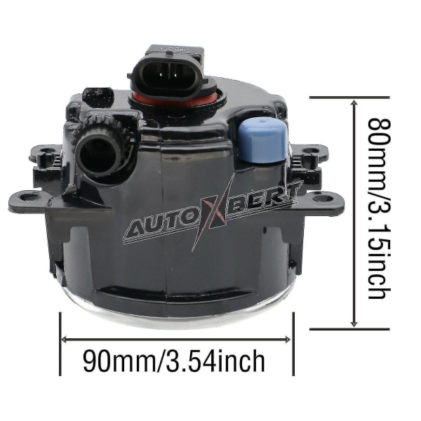 2x Halogen Frontlykter for tåkelys og kjørelys for Ford Fiesta Focus Connect Transit Custom