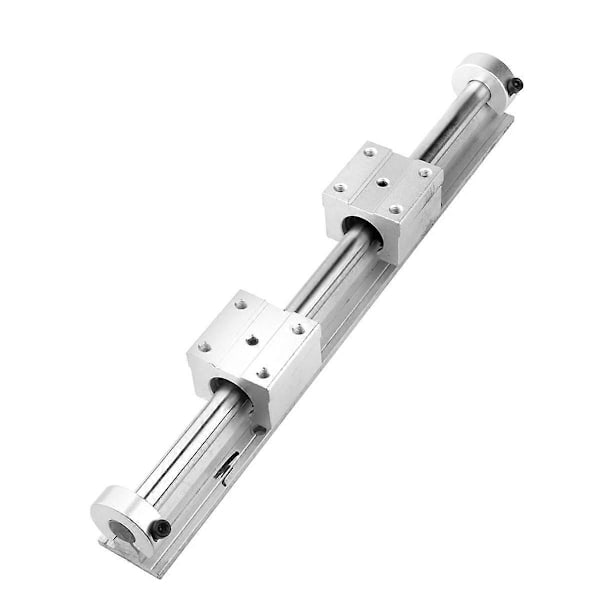 4 st SBR16 Linjära Spår Stoppkrage Aluminiumlegering Axelbegränsning Fixeringsringar med Skruv, Linjära Spår Axel Stoppkrage