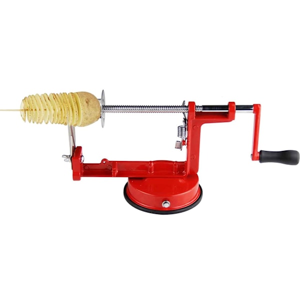 Helautomatisk spiralpotatisskärare / chipsmaskin med sugkopp