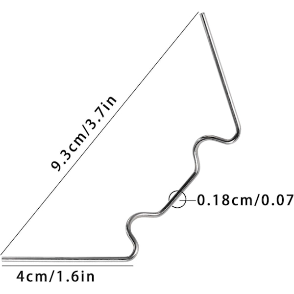 120 Pak Drivhus Glasclips, W-Type Rustfrit Stål Klemmer - Ideel Til Hule Plade Klemmer & Glas Drivhus Drivhus Tilbehør-6