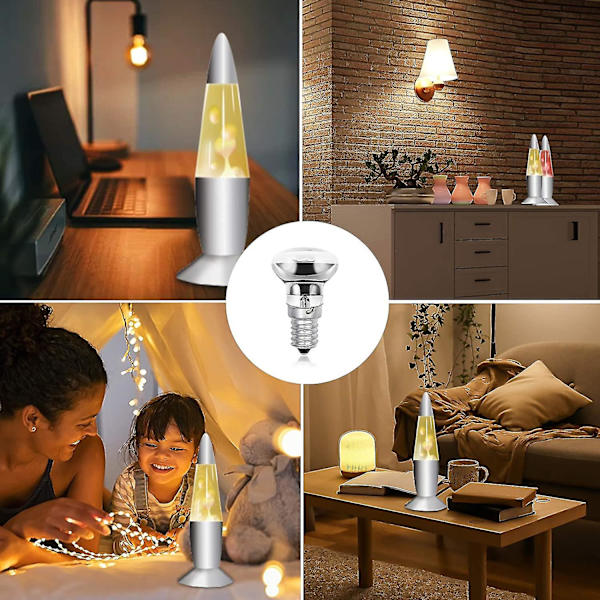 30w E14 R39 Reflektorlampe for Lava Lampe, Dimbar E14 Sokkel R39 Varmelampe, Ac220-240v 4-pakning