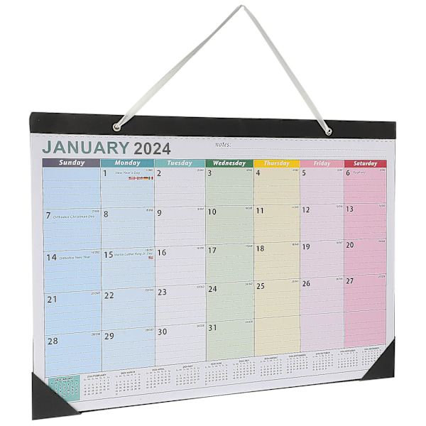 Väggkalender Engelsk Kalender Månadskalender Väggkalender För Dagligt Bruk
