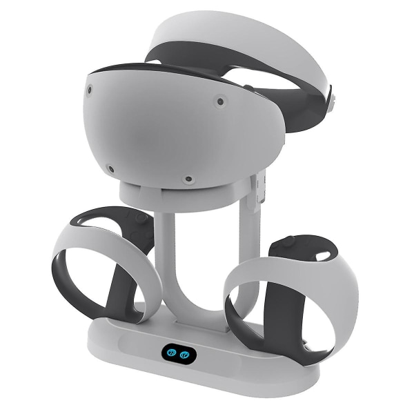 Bærbar Vr-ladestation til PS Vr2-controller, VR-controller-opladningsdock med headset-displa