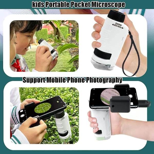 Mini Labsters Miniscope Kids,mini Labsters Portable Microscope,pocket Microscope Handheld, Miniscope Portable Microscope Kids Minilabsters
