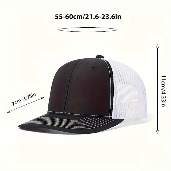 1 st andningsbar mesh baseballkeps för bekväma utomhusaktiviteter