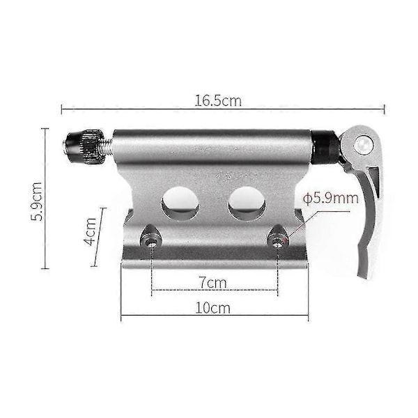 Mtb Mountain Road Bike Forgaffel Stativ Holder Cykel Hurtigudløsning Fast Klemme 1stk-grå