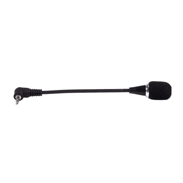 Fleksibel 3,5 mm jack minimikrofon Mic For PC Laptop Desktop Skype Yahoo Black