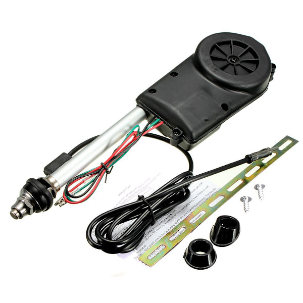 Universal car radio antenna with automatic mast, electric antenna